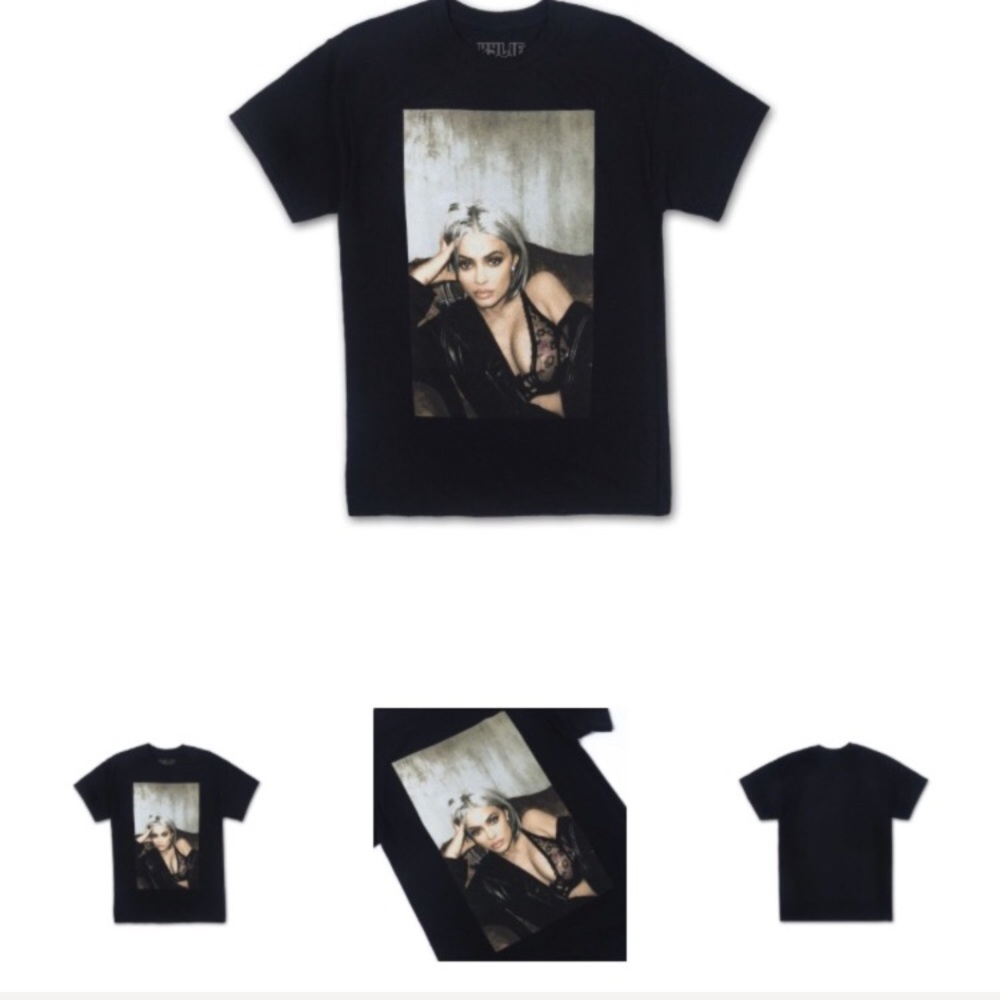 Kylie Lace and Leather Tee